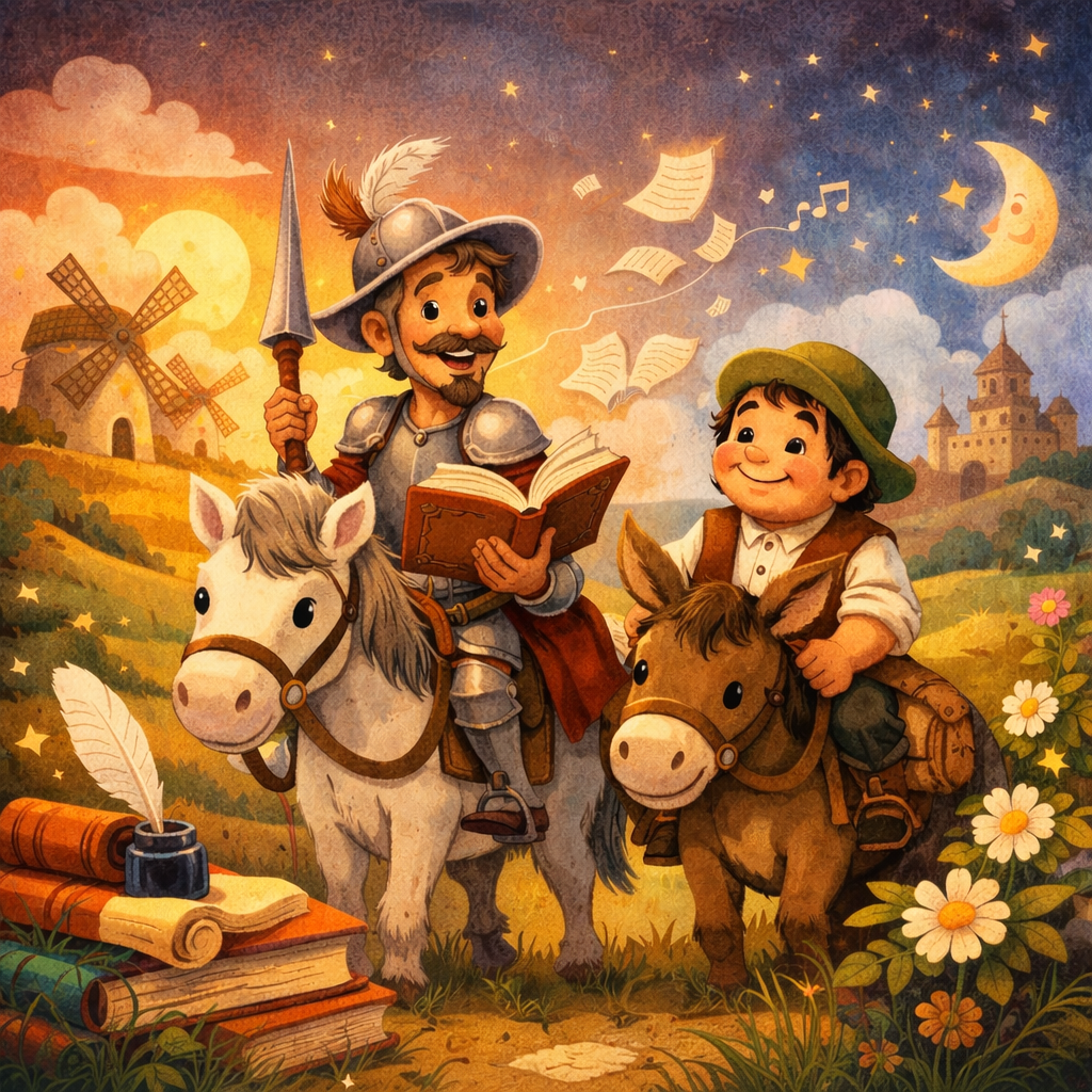 Don Quijote para niños: un clásico contado en prosa poética